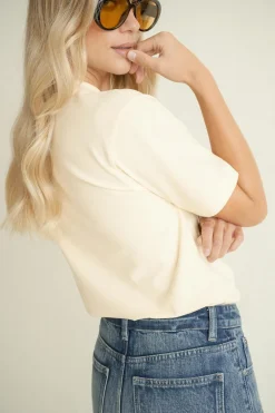 Perfect tee - Gelb - Dame - Gina Tricot