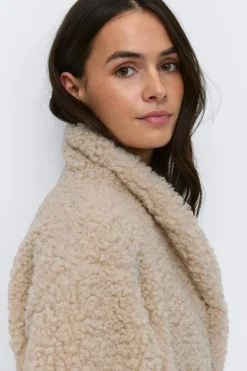 Pile coat - Beige - Dame - Gina Tricot