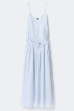 Pleated dress - Blau - Dame - Gina Tricot
