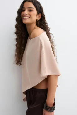 Poncho top - Beige - Dame - Gina Tricot