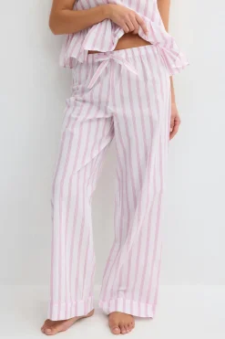 Poplin pyjamas trousers - Rosa - Dame - Gina Tricot