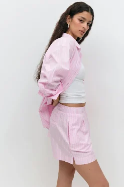 Poplin shorts - Rosa - Dame - Gina Tricot