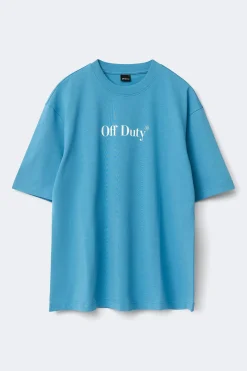 Printed oversized tee - Blau - Dame - Gina Tricot