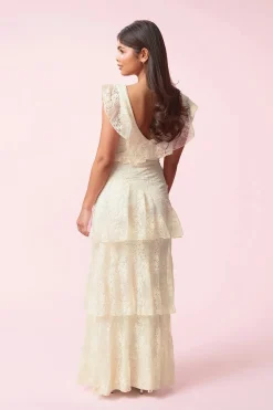 14+ prom lace dress - Weiß - Gina Tricot