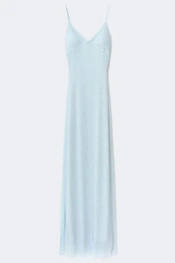 14+ prom rhinestone dress - Blau - Gina Tricot