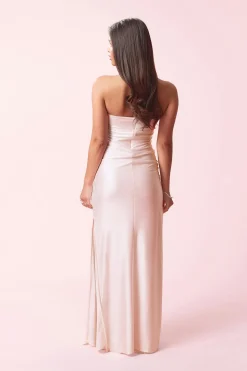 14+ prom satin dress - Rosa - Gina Tricot