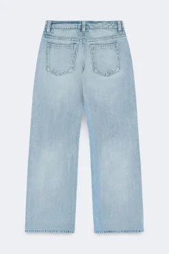 Rebel low wide jeans - Blau - Dame - Gina Tricot
