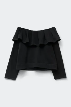 Re tok off shoulder sweater - Schwarz - Dame - Gina Tricot