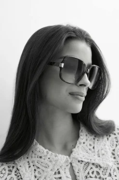 Retro square sunglasses - Braun - Dame - Gina Tricot