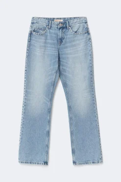 Rivet rebel jeans - Blau - Dame - Gina Tricot