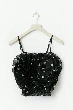 Rose top - Schwarz - Dame - Gina Tricot