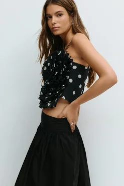 Rose top - Schwarz - Dame - Gina Tricot