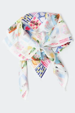 Satin scarf - Weiß - Dame - Gina Tricot