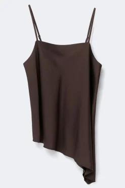 Satin singlet - Braun - Dame - Gina Tricot