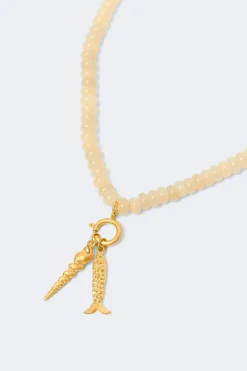 Sea charm necklace - Weiß - Dame - Gina Tricot