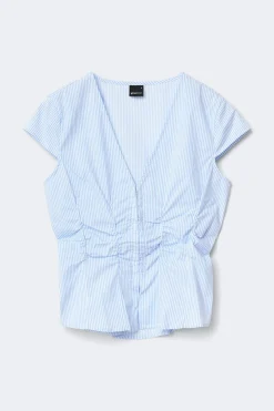 Shaped shirt - Blau - Dame - Gina Tricot