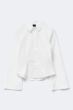 Shaped shirt - Weiß - Dame - Gina Tricot