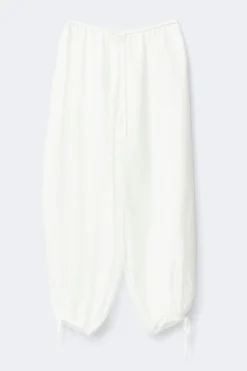 Sheer balloon trousers - Weiß - Dame - Gina Tricot