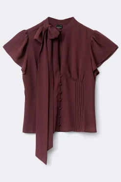 Sheer blouse - Braun - Dame - Gina Tricot