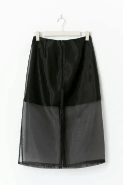 Sheer skirt - Schwarz - Dame - Gina Tricot