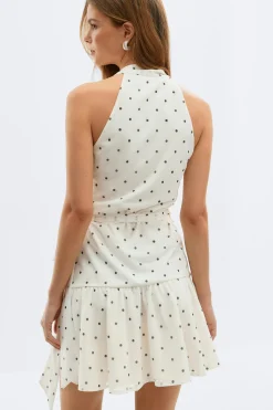 Sheer wrap dress - Schwarz - Dame - Gina Tricot
