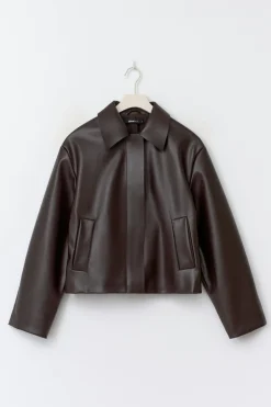 Short pu jacket - Rot - Dame - Gina Tricot