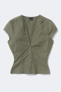 Short sleeve top - Grün - Dame - Gina Tricot