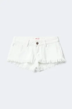 14+ slay low denim shorts - Weiß - Gina Tricot