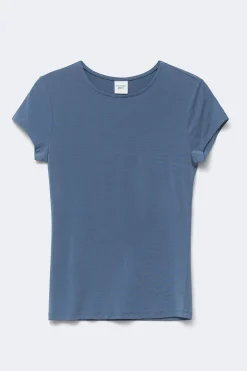 Slim fit top - Blau - Dame - Gina Tricot
