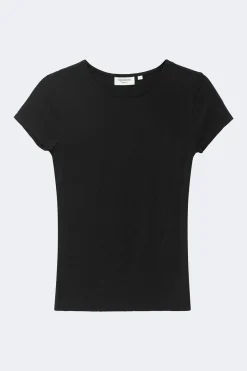 Slim fit top - Schwarz - Dame - Gina Tricot