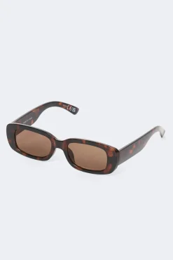 Slim rectangular sunglasses - Braun - Dame - Gina Tricot