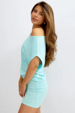 14+ slouchy mini dress - Blau - Gina Tricot