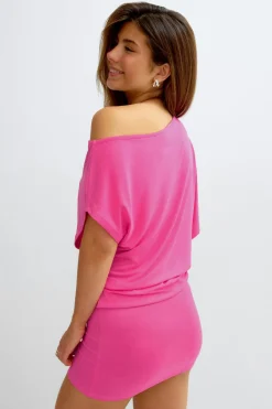 14+ slouchy mini dress - Rosa - Gina Tricot