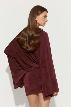 Slouchy mini dress - Rot - Dame - Gina Tricot