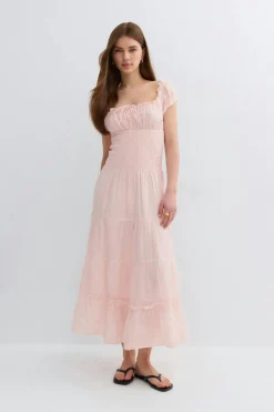 Smock dress - Rosa - Dame - Gina Tricot