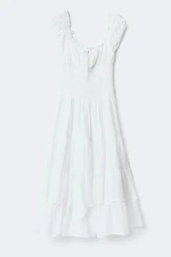 Smock dress - Weiß - Dame - Gina Tricot