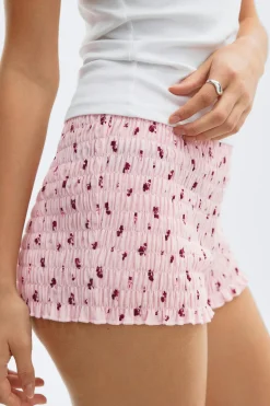 Smock shorts - Rosa - Dame - Gina Tricot