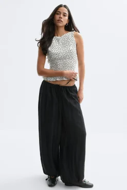 Smock top - Schwarz - Dame - Gina Tricot