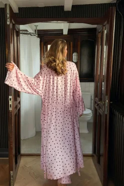 Soft lace loungewear robe - Rosa - Dame - Gina Tricot