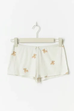 Soft pyjamas hotpants - Weiß - Dame - Gina Tricot
