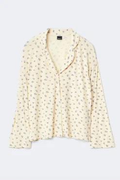 Soft pyjamas shirt - Gelb - Dame - Gina Tricot