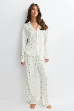 Soft pyjamas trousers - Weiß - Dame - Gina Tricot