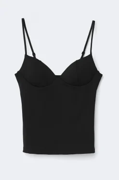 Soft shaping wow singlet - Schwarz - Dame - Gina Tricot