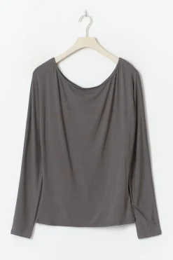 Soft slouchy loungewear top - Grau - Dame - Gina Tricot