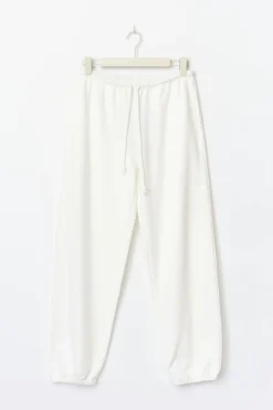 Soft sport sweatpants - Weiß - Dame - Gina Tricot
