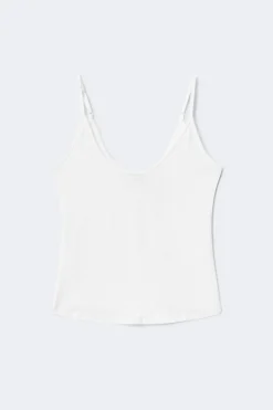Soft strap yoga singlet - Weiß - Dame - Gina Tricot