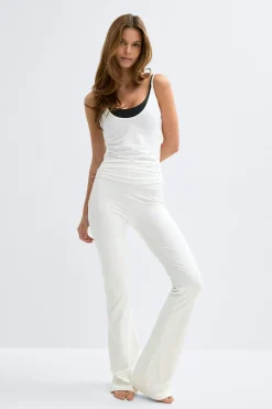 Soft strap yoga singlet - Weiß - Dame - Gina Tricot