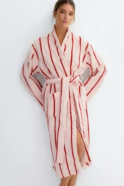 Soft terry bathrobe - Rosa - Dame - Gina Tricot