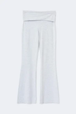 Soft touch folded trouser - Grau - Dame - Gina Tricot