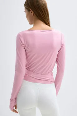 Soft wrap yoga cardigan - Rosa - Dame - Gina Tricot